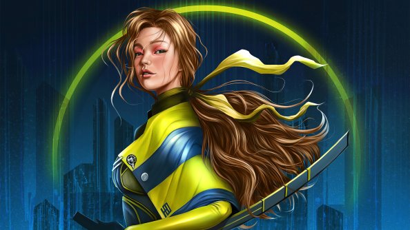 Deep Blue Girl 4k