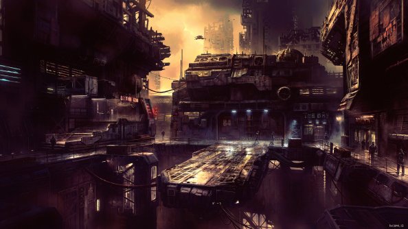 Science Fiction Future City 4k