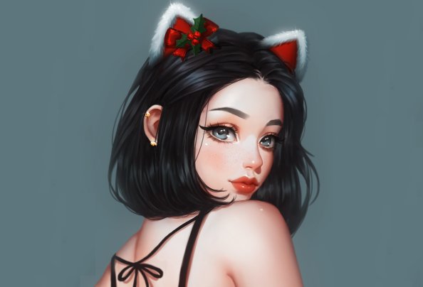 Christmas Anime Girl