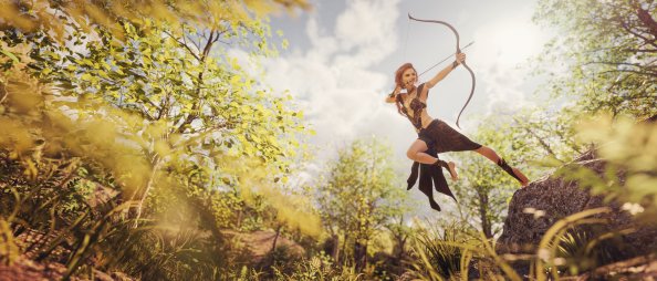 Jumping Archer 4k