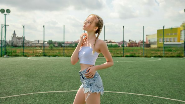 Women White Clothing Jeans 4k