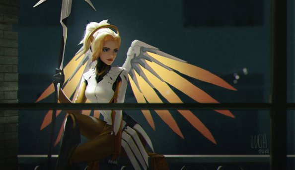 Mercy Overwatch Game Art 4k