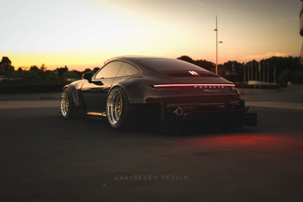Porsche 911 992 R 4k