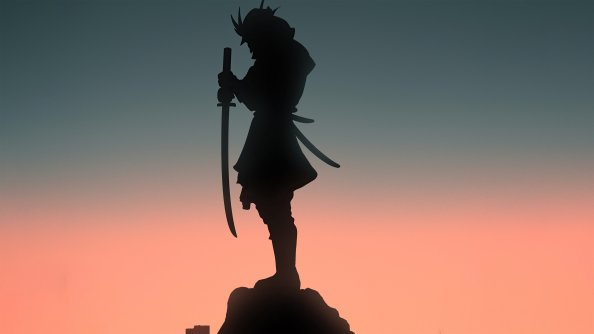 Samurai Ninja With Sword 4k