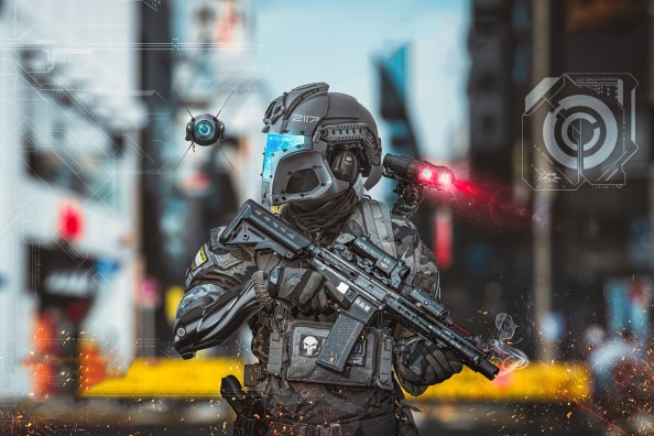 Scifi Police New London 4k