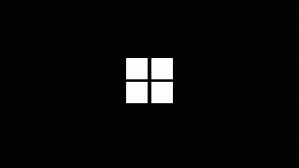 Minimalistic Windows Logo Black 4k