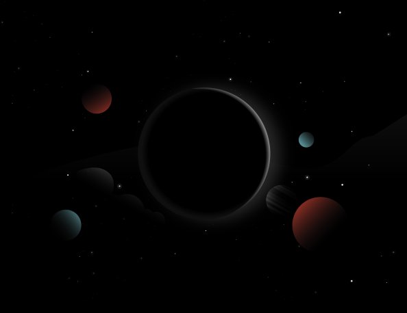 Space Dark Abstract