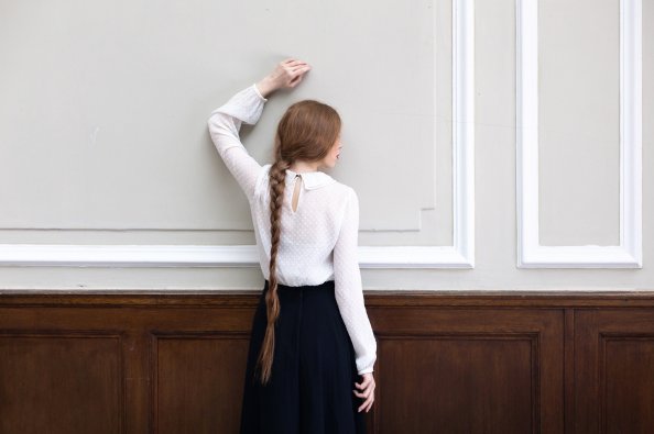 Model With Ponytail