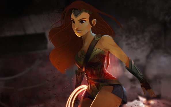 Wonder Woman Cartoon Arts
