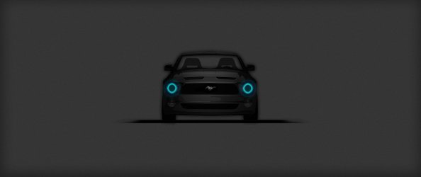 Ford Mustang Minimalistic Dark