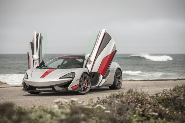Custom Gray McLaren 570S With Vertical Doors