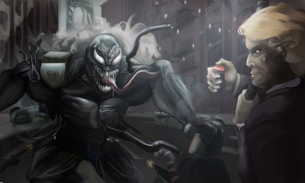 Venom Digital Artwork 5k