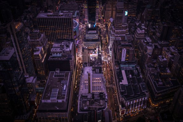 Buildings Top View 8k