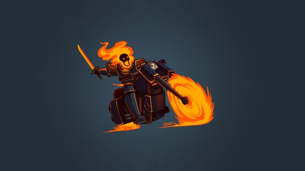 Ghost Rider Minimalism Hd