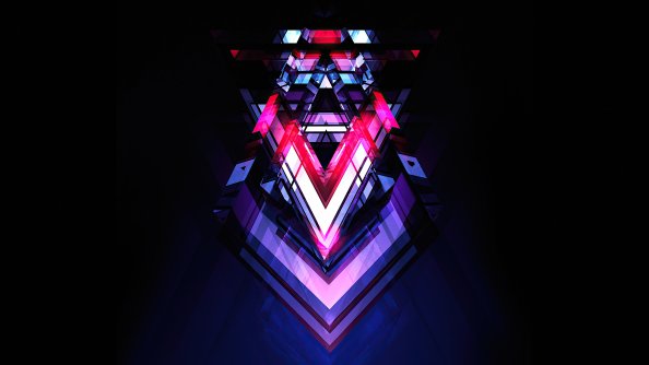 Meta Abstract Shapes 4k