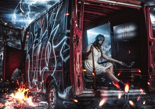 Apocalypse Girl Trouble Maker 4k