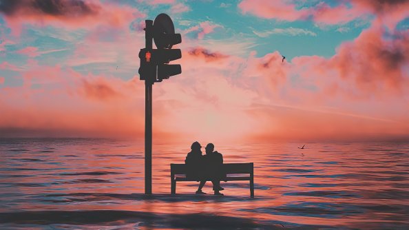 Sitting In The Middle Of Ocean 5k