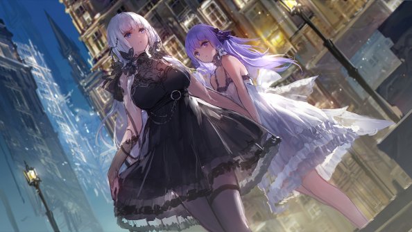 Illustrious And Unicorn In Azur Lane 4k