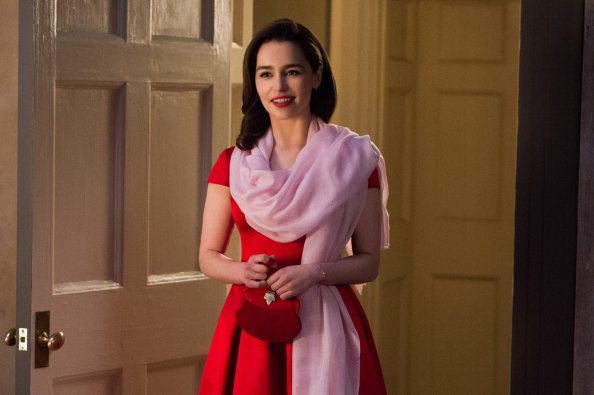 Emilia Clarke Red Dress Me Before You