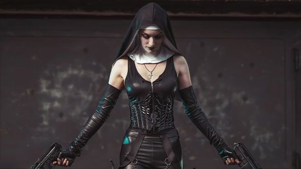 Nun With Guns Hitman