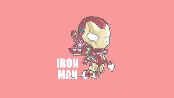 Iron Man Minimal Chibbi 4k