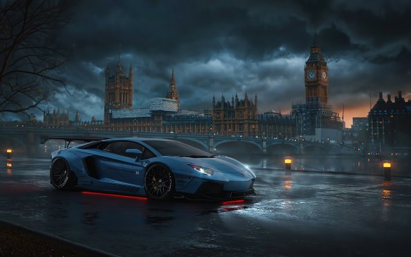 Lambo Evening Manipulation 4k