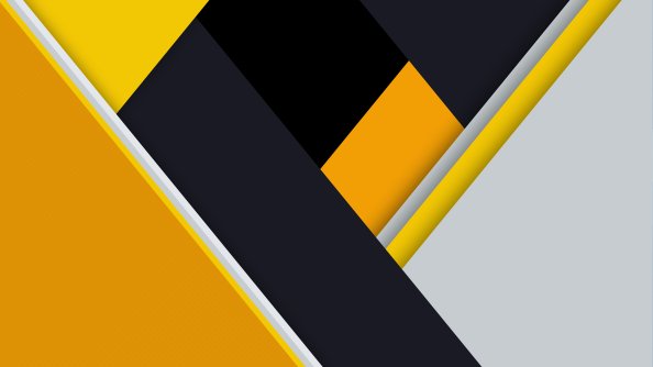 Yellow Material Design Abstract 8k