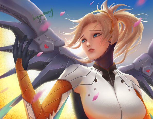 4k Art Mercy Overwatch