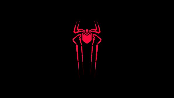 Spiderman Symbol Black 5k