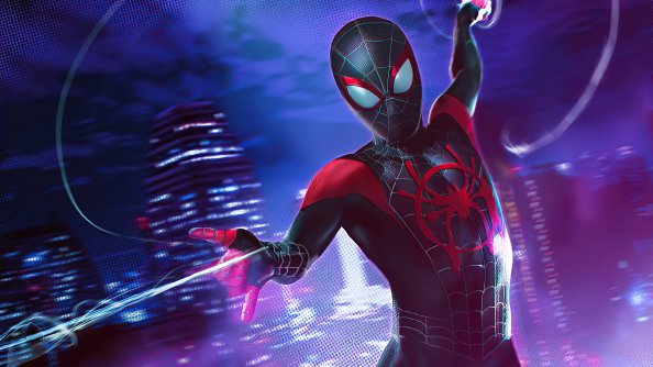 Spider Man Red 4k