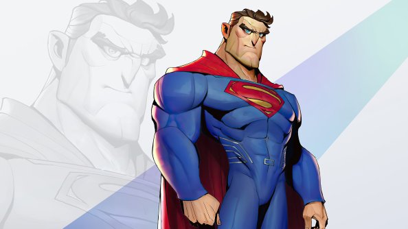 Superman Cartoon Minimal 4k