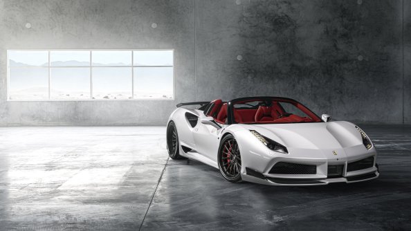 Ferrari 488 White 8k
