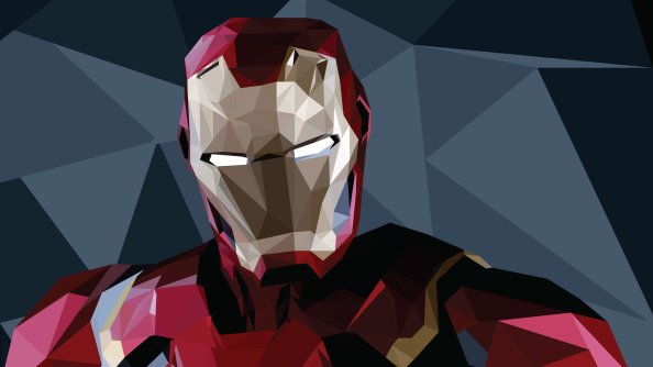 Iron Man Low Poly Arts