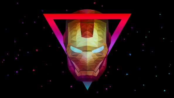 Low Poly Art Ironman