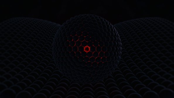 3d Abstract Red Cgi Digital Art 4k