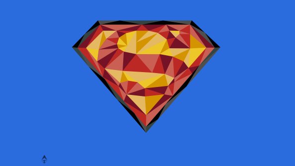Superman Logo 4k Art
