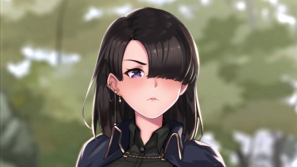 Anime Girl With Message 4k