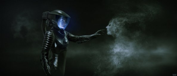 Shipbreakers Contact Spacesuit Design 4k