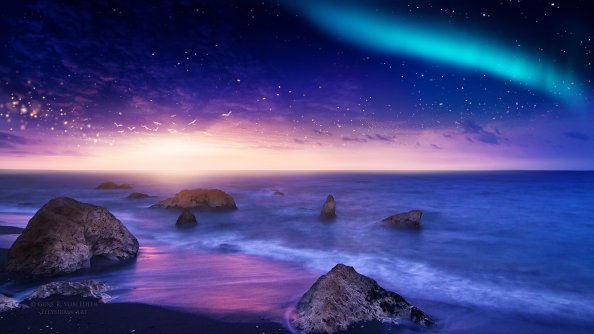 Glowing Sunset 4k