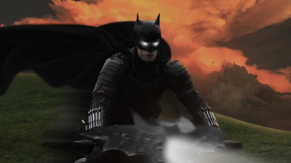 Batman On Batcycle 4k