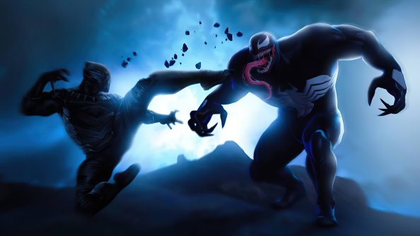 Black Panther Vs Venom 4k