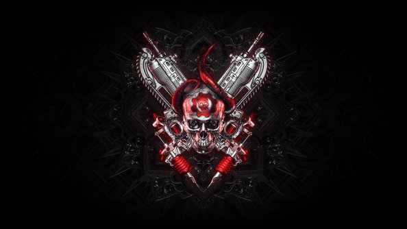 4k Gears Of War Logo Art