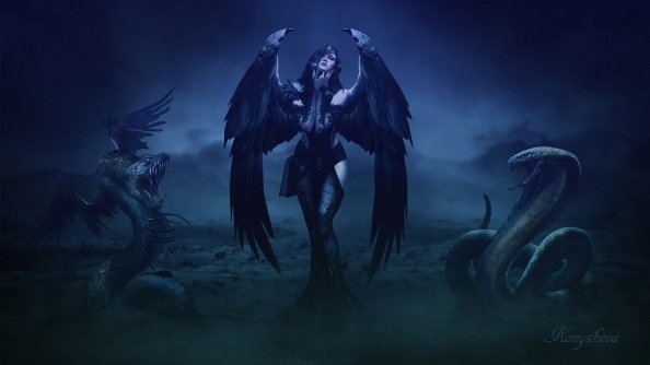 Gothic Angel 4k