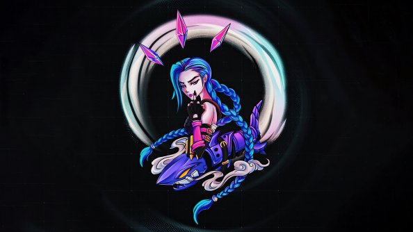 Jinx League Of Legends Dark Minimal 5k