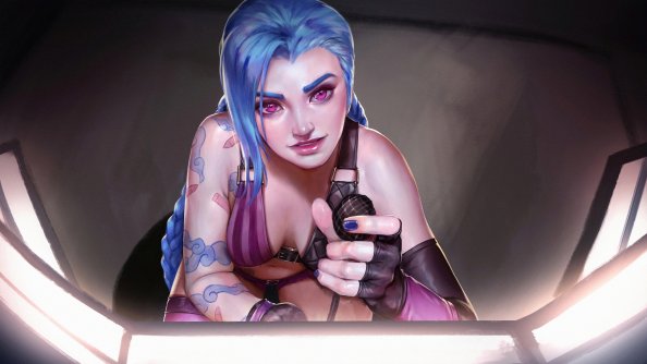 Jinx Lol Art 4k