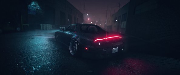 Mazda Rx7 Need For Speed Rain 4k