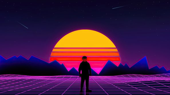 Retro 80s Boy 4k