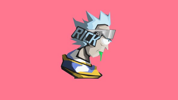 Rick And Morty Facet Minimal 8k