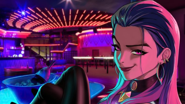 Night Life Reyna Valorant Fanart 5k