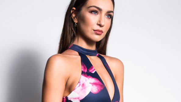 Colorful Dress Girl Photoshoot